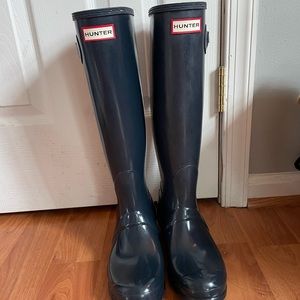 Hunter Boots! Tall, Navy. Brand new!